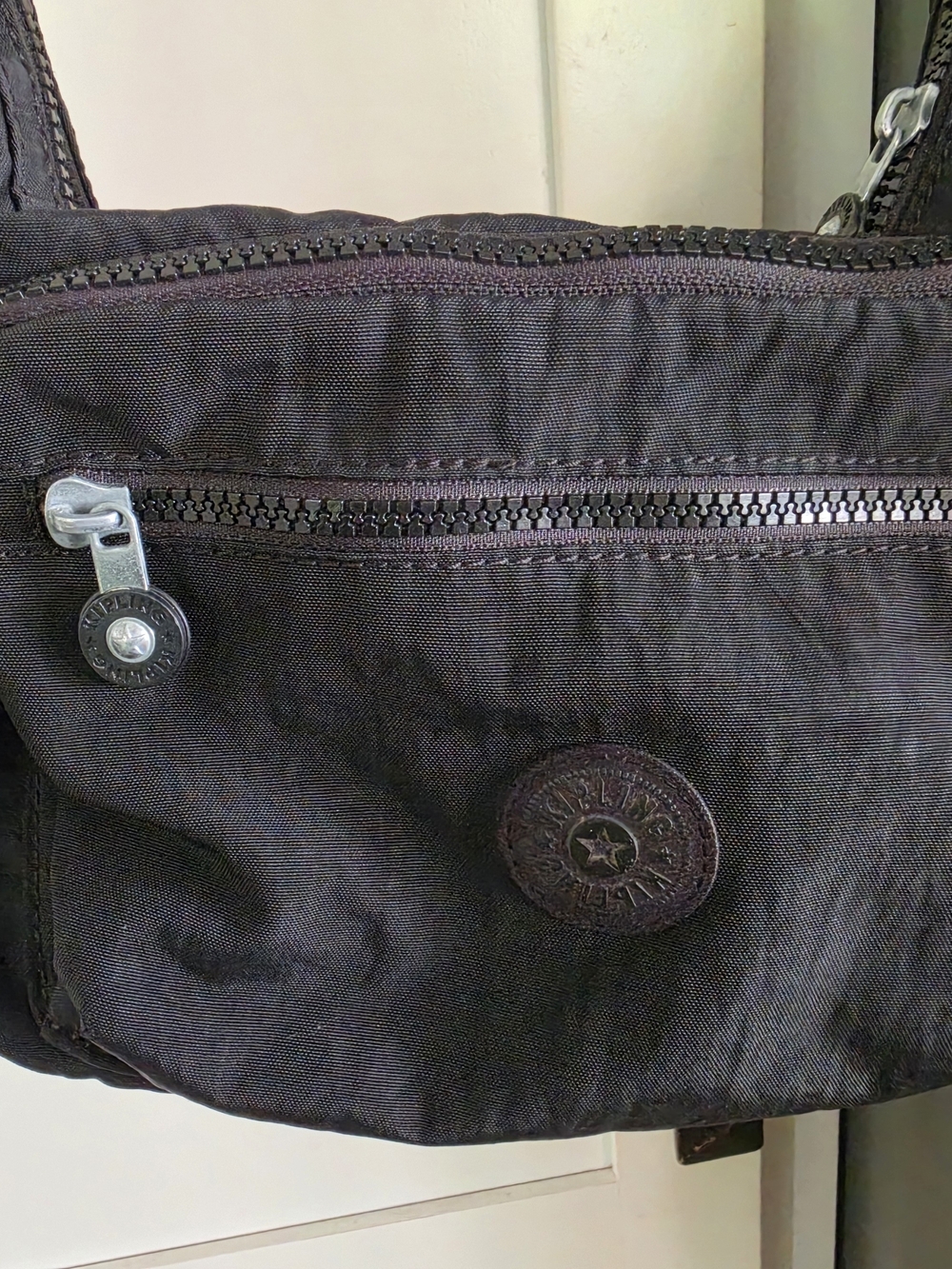 Kipling GABBIE Black Nylon Crossbody Bag